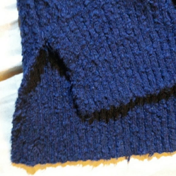 *NEW! WOMEN'S CREW NECK KNIT PULL OVER TOP BLOUSE SHORT SLEEVE SWEATER NAVY XS - Picture 5 of 7